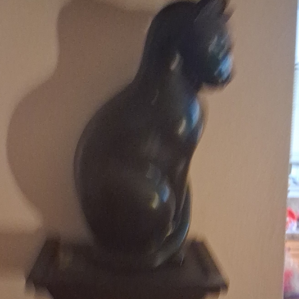 Black Cat Figurine Home Decor Statue 8" TALL - Picture 3 of 5